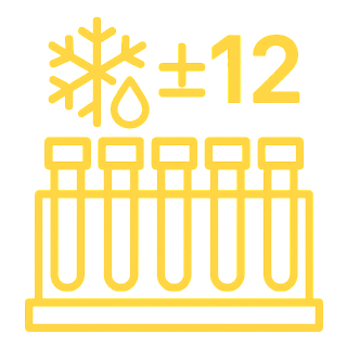 SAMPLES SUBJECT TO +-12 FREEZE/THAW CYCLES, 8 SAMPLES EACH